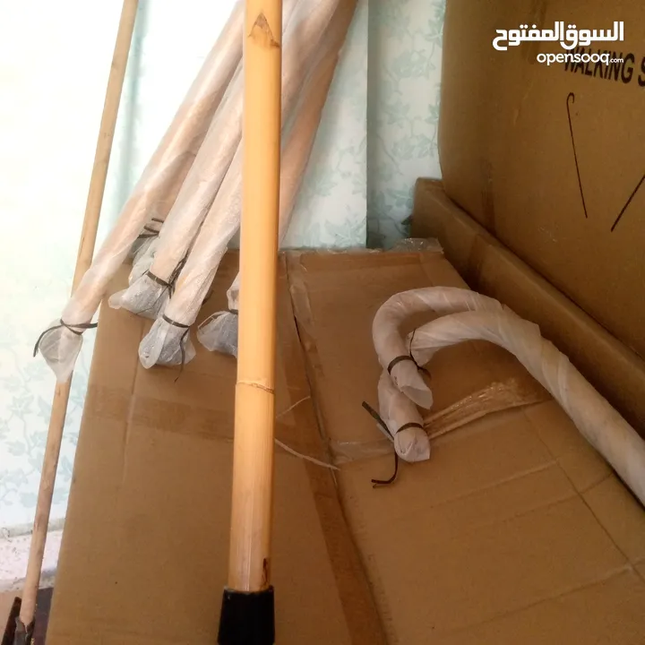 عكازات خيزران مستوردات من اندونيسيا مش خيزران مصري