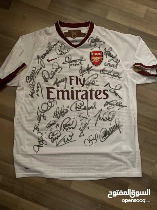 Arsenal Signed Legends Shirts