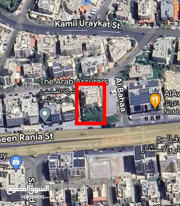 أرض تجارية تبعد 450 متر فقط عن دوار المدينة الرياضية، مباشرة على شارع الملكة رانيا