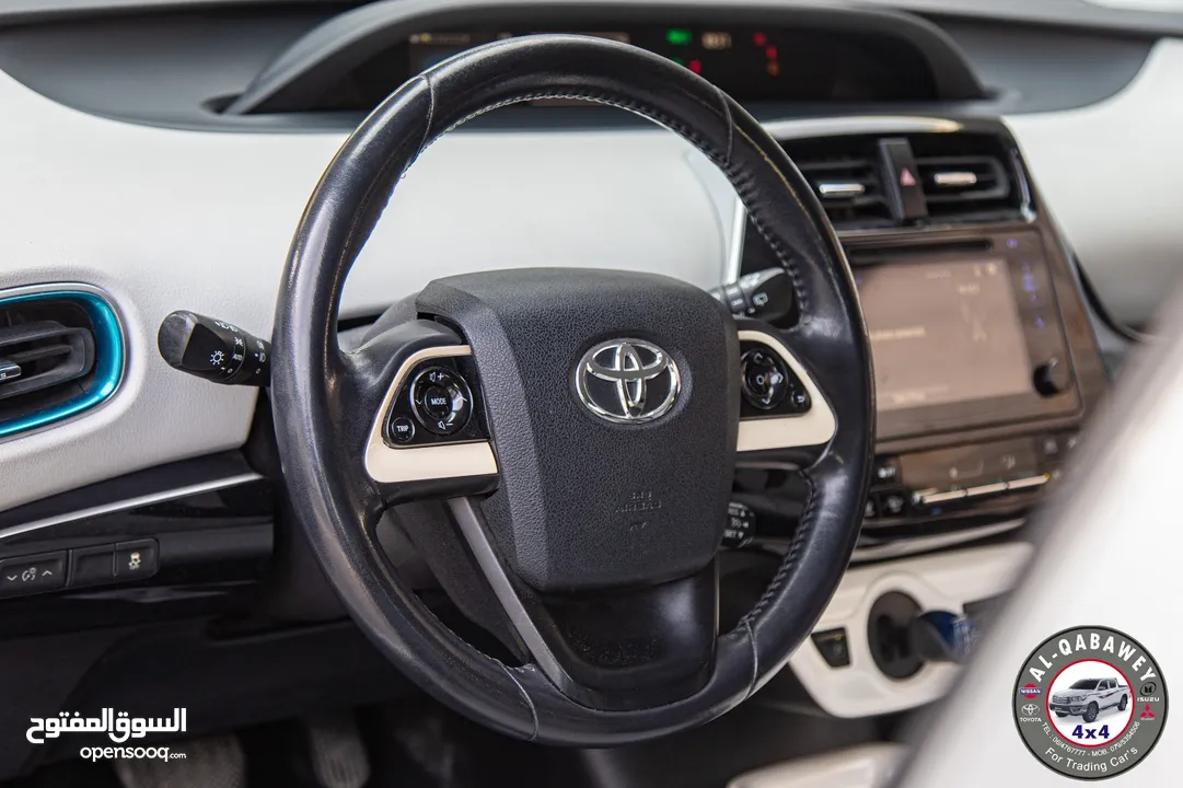 Toyota Prius 2018  •السيارة بحالة الوكالة و لا تحتاج الى صيانة    •محرك :  1800 سي سي  4 سلندر