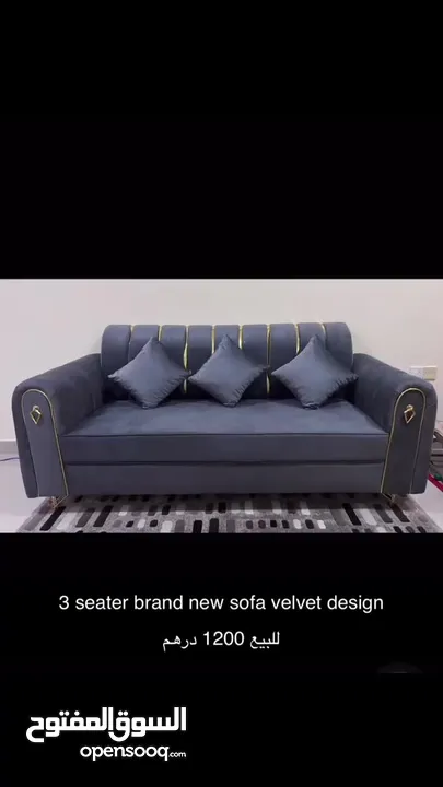 3 seater sofa set brand new velvet design