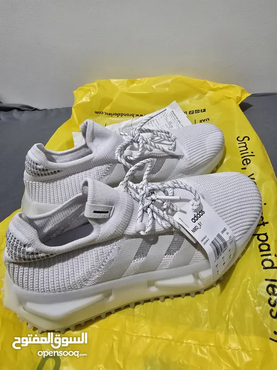 Adidas NMD S1 white new condition not a single scratch -  size 44 .