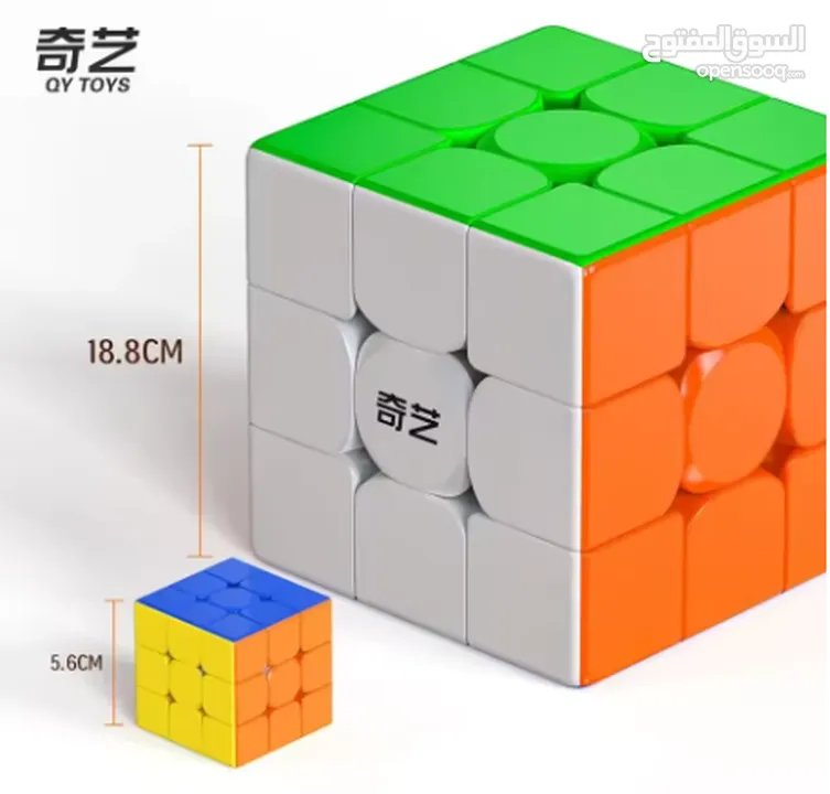 لعبة مكعب Qiyi المحارب بالإضافة إلى مكعب كبير الحجم ألعاب تعليمية احترافية