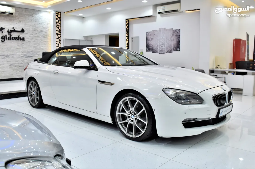 BMW 650i CONVERTIBLE ( 2011 Model ) in White Color GCC Specs