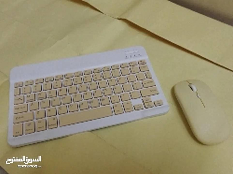 key board and mouse yellow colour work with Bluetooth  (no warranty) (no refunds)