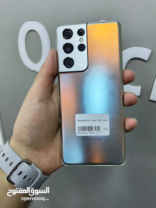 SAMSUNG S21 ULTRA ( 256GB ) / RAM 12 USED /// سامسونج اس 21 الترا ذاكرة 256 الرام 12 مستعمل وكاله