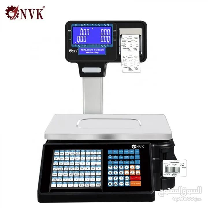 Digital Scale With Print Electronic Cash With Printer ميزان مع طابعة فواتير