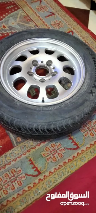طقم جنط مع كوتش مقاس 15
