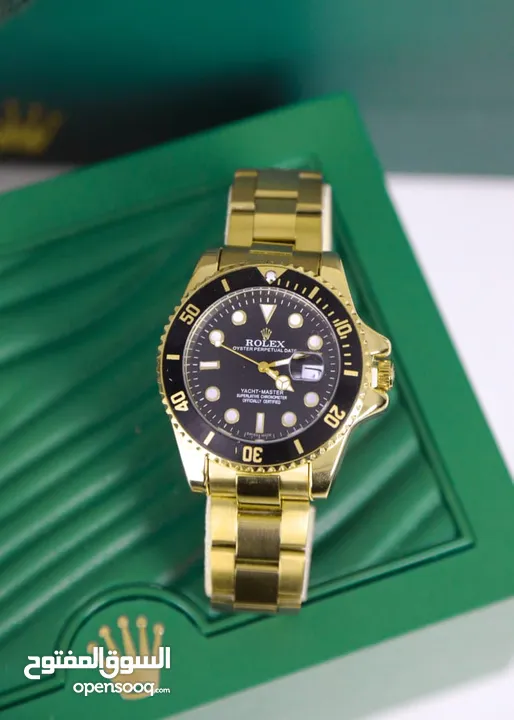 ساعات Rolex ستيل + جلد مع بكج رولكس لساعة وبطاقة كفالة لمدة سنة كاملة من تاريخ الاستلام  تواصل واتس