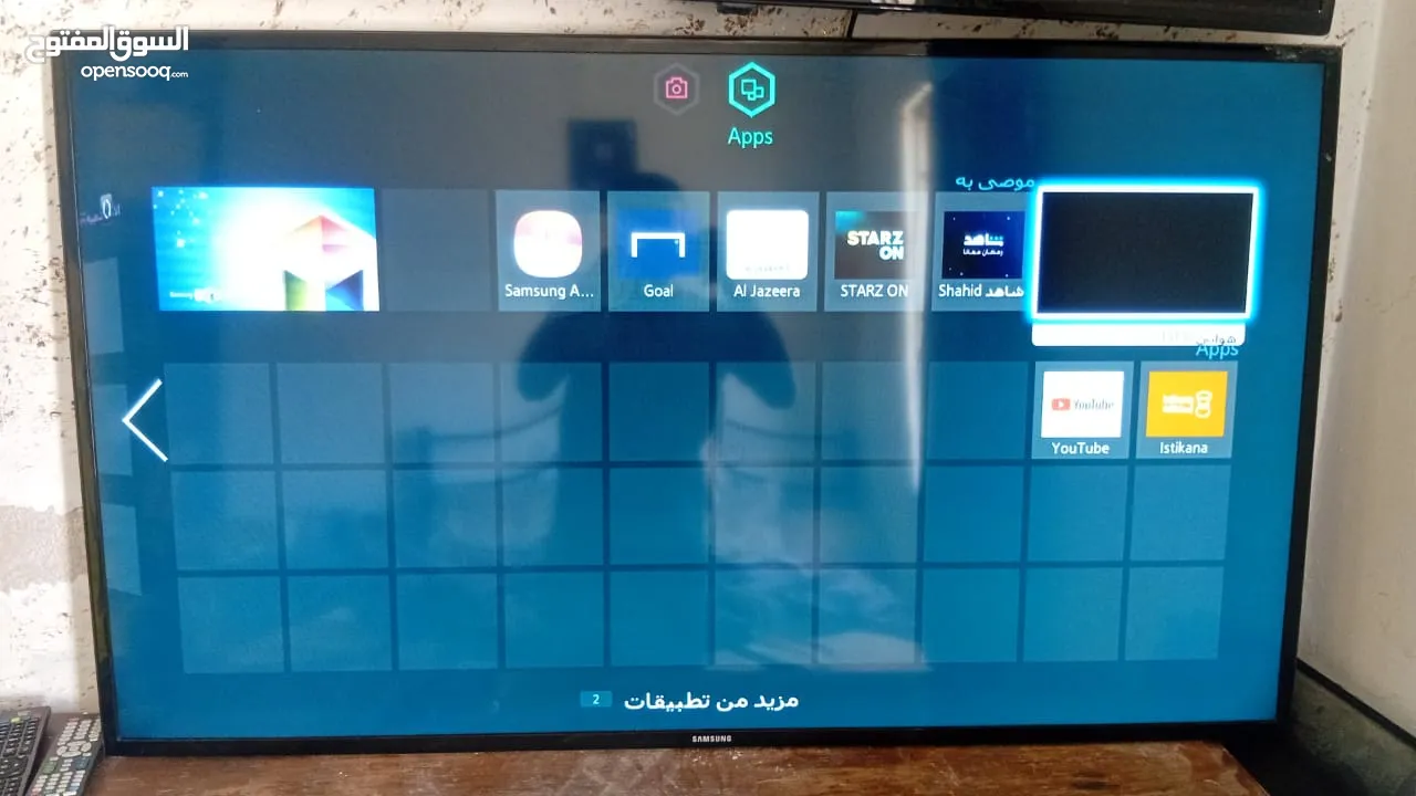 للبيع شاشه سامسونج حجم 55 الشاشه ما شاء الله عليها سمارت 4k
