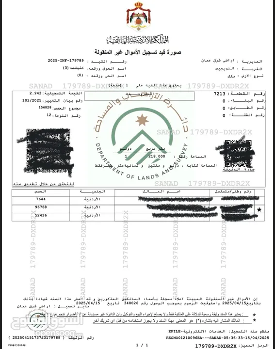 قطعة أرض للبيع في اجمل مناطق بسمان / الهاشمي الشمالي تصلح لبناء اسكان