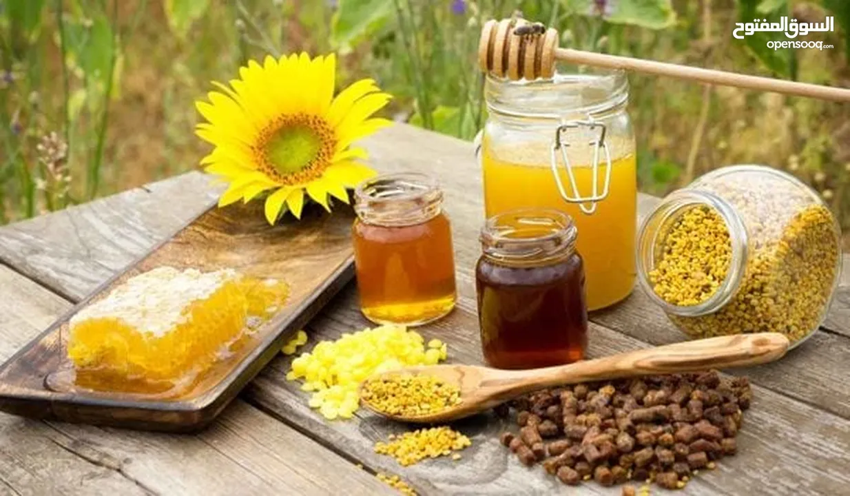 عسل طبيعي بلدي ومستورد وجميع منتجات النحل الاخرى