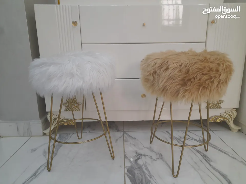 بفتين فرو من دون ظهر