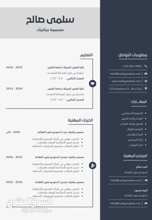 يوجد تصاميم إنشاء سيرة ذاتيه احترافيه فقط للعملاء الجدد