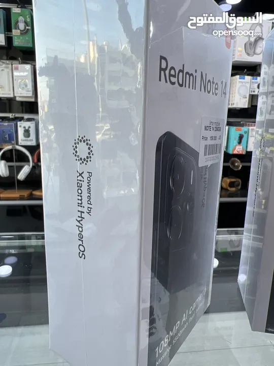 Redmi Note 14 (256 GB / 8 RAM) شاومي نوت 14 جديد كفالة الوكيل الرسمي  كمية محدودة BCI