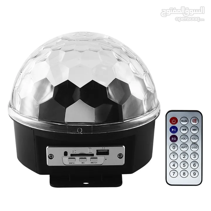 سماعة بلوتوث مع اضاءة (ديسكو) MP3 LED MGIC BALL LIGHT