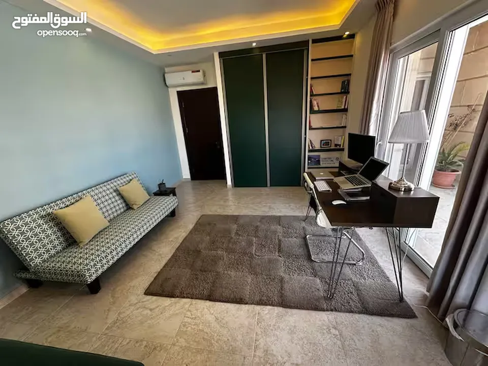 450m2 Luxury Furnished 3 bedroom semi villa with a garden & 2 Terraces infront of Al-thuheir