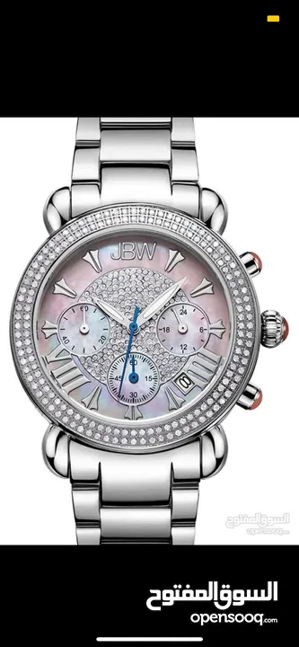 ساعة نسائية مميزة وراقية جدا مرصعة ب 160 فص الماس طبيعي