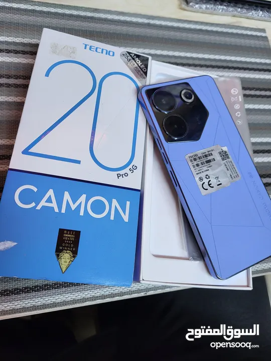 مستعمل اخو الجديد Kamon 20 pro 5G رام 16 جيجا 256 أغراضة والكرتونه الأصلية متوفر توصيل