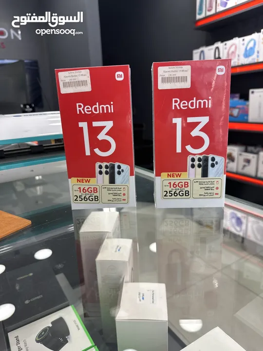 REDMI 13 8ram /256 g  ردمي 13 8را م /256 جيجا جديد  مسكر كفاله الوكيل الرسمي 12 شهر