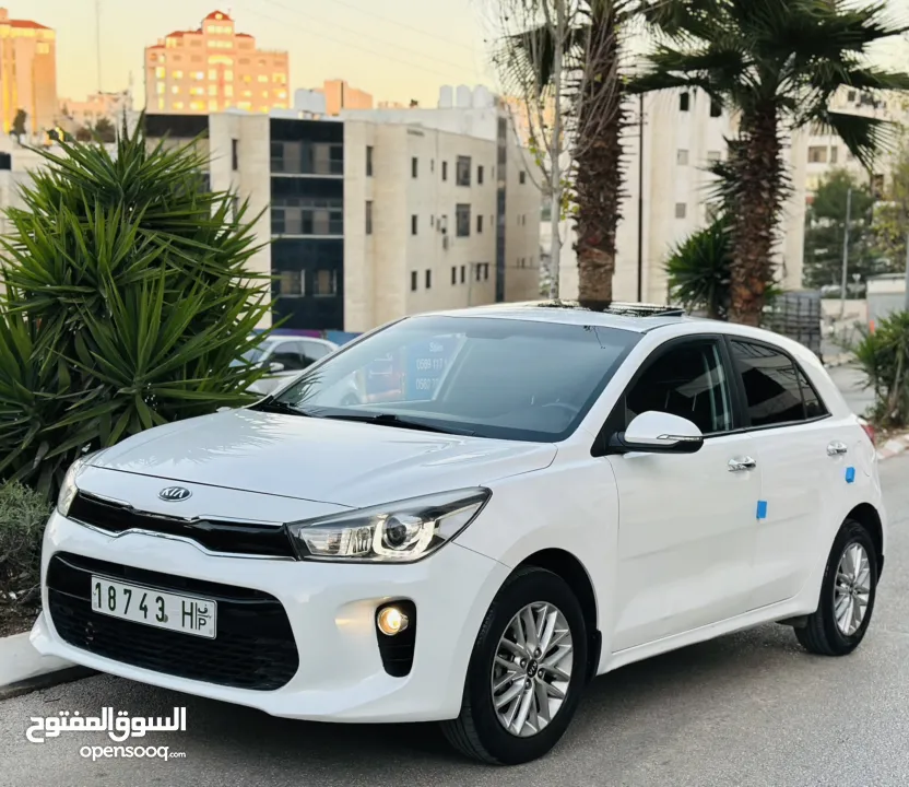 كيا ريو 2019 . اوتوماتيك . اصل برايفيت . يد ثانيه . دهان شركه . ترخيص + تأمين جديد