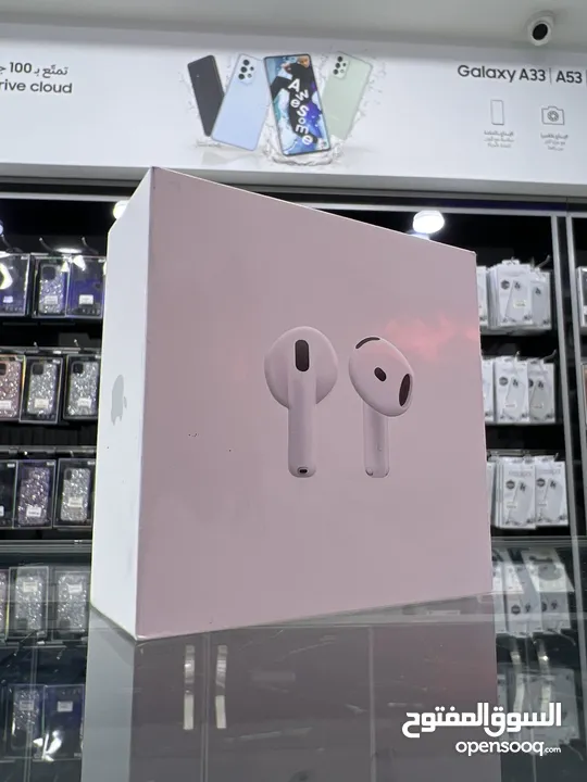 Apple AirPods 4 (NEW 2024) سماعات ابل الجديدة كليا ابل ايربودز 4 الاصلية جديدة مسكرة بالكرتونة
