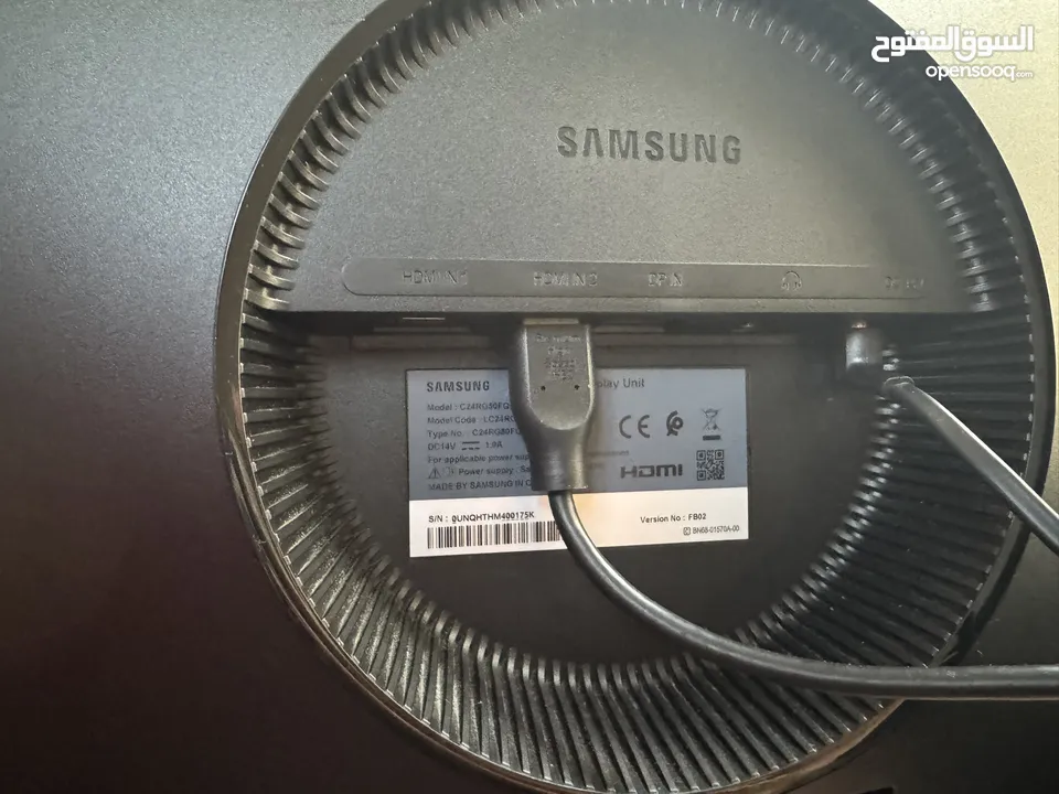 Samsung Gaming Monitor 144Hz (curved)  Used As new