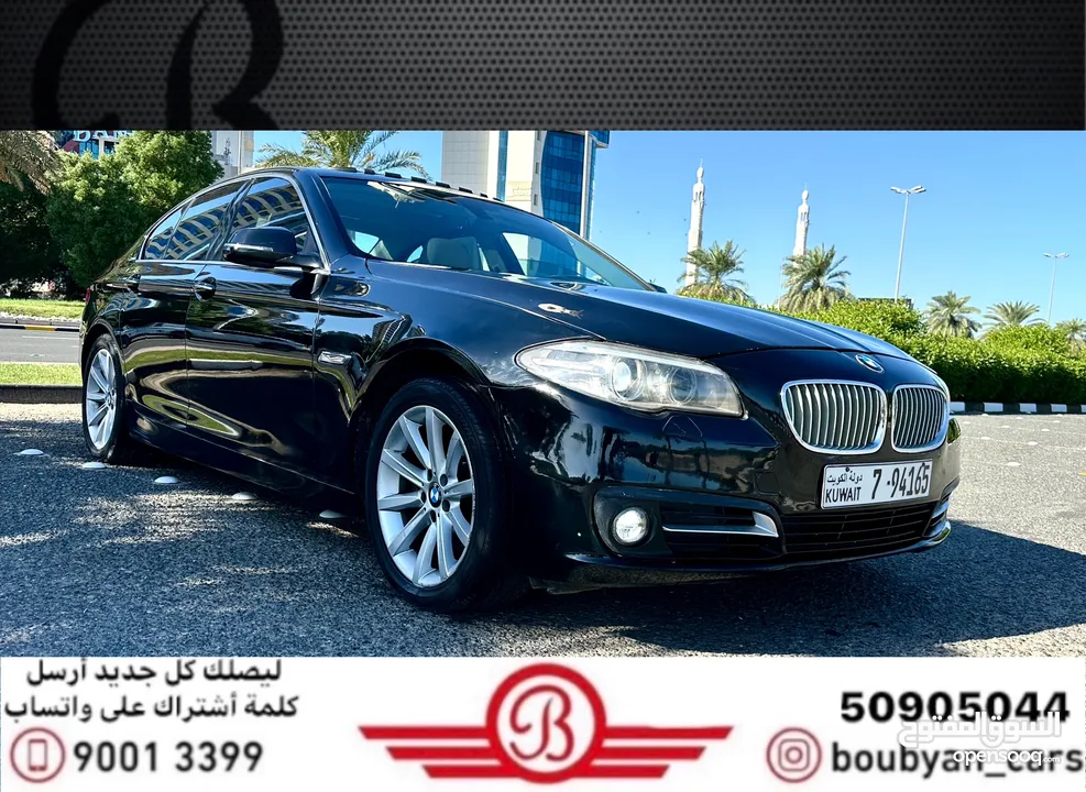 ‏BMW 520 I 2015 العداد 215 السعر 3250