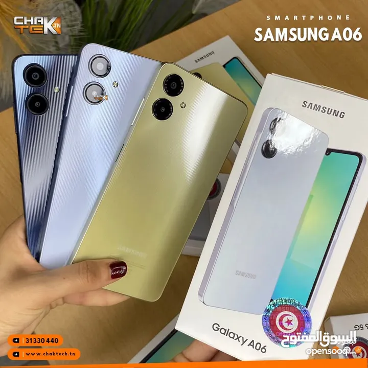 مستعمل ايام Samsung A06 رام  8 و 12 جيجا 64 و 128 أغراضة والكرتونه الأصلية متوفر توصيل