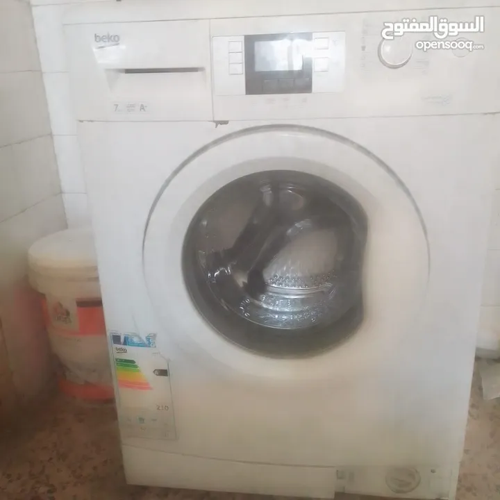 غساله بيكو سبعه كيلو مع تلاجه للبيع بسعر مغري