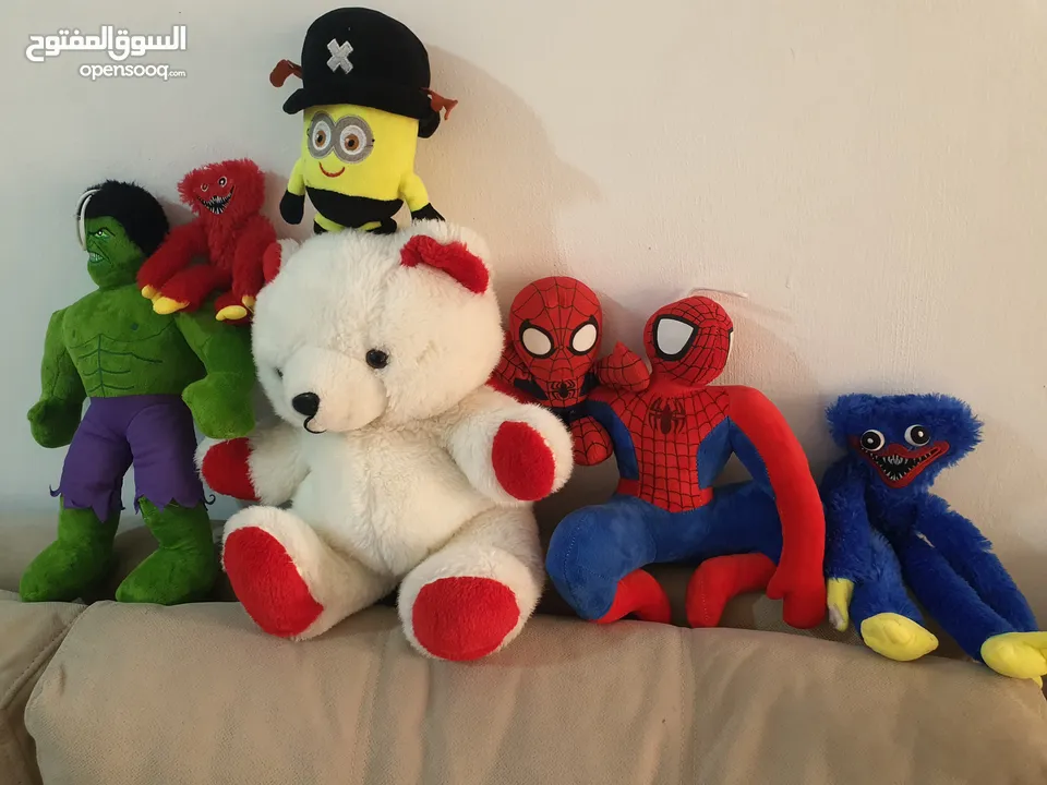 دمى أطفال عدد 7 بحالة الجديد بسعر مغررررري يا بلااااااااش