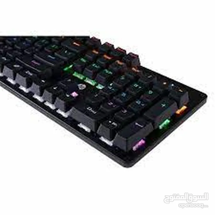 keyboard hp Mechanical Gaming GK100 كيبورد كمينكل من اتش بي مضيئ ملون RGB Light