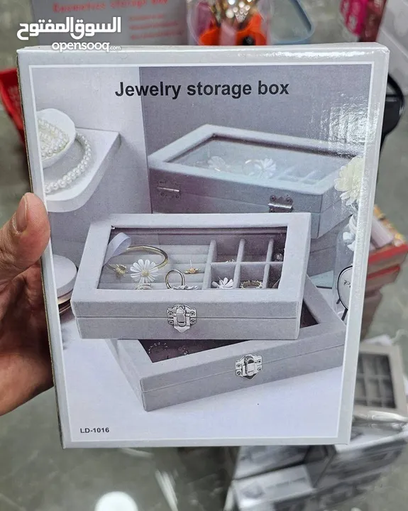 صندوق ترتيب الأكسسوارات والذهب   متوفر باللون السكني والزهري  عروض استثنائية، لا مثيل لها