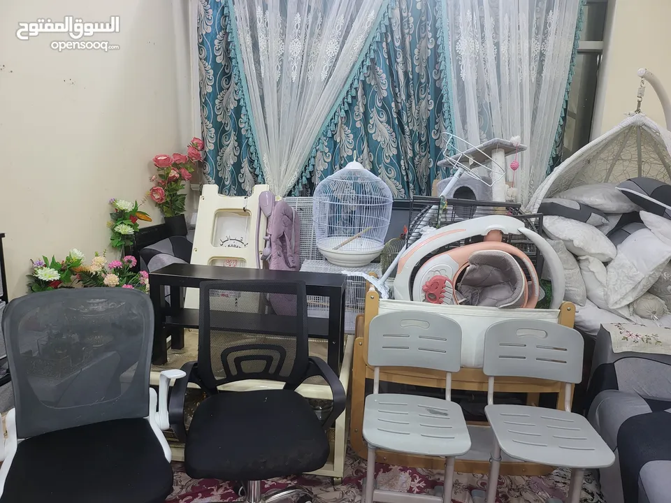 بيع الأثاث ومستلزمات الأطفال وإكسسوارات الحيوانات الأليفة وأقفاص الطيور  birds cages baby   items