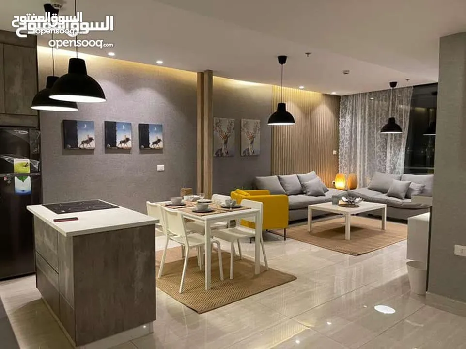 شقة مفروشة بتصميم عصري أرقى مناطق عبدون اعلان رقم (O410)