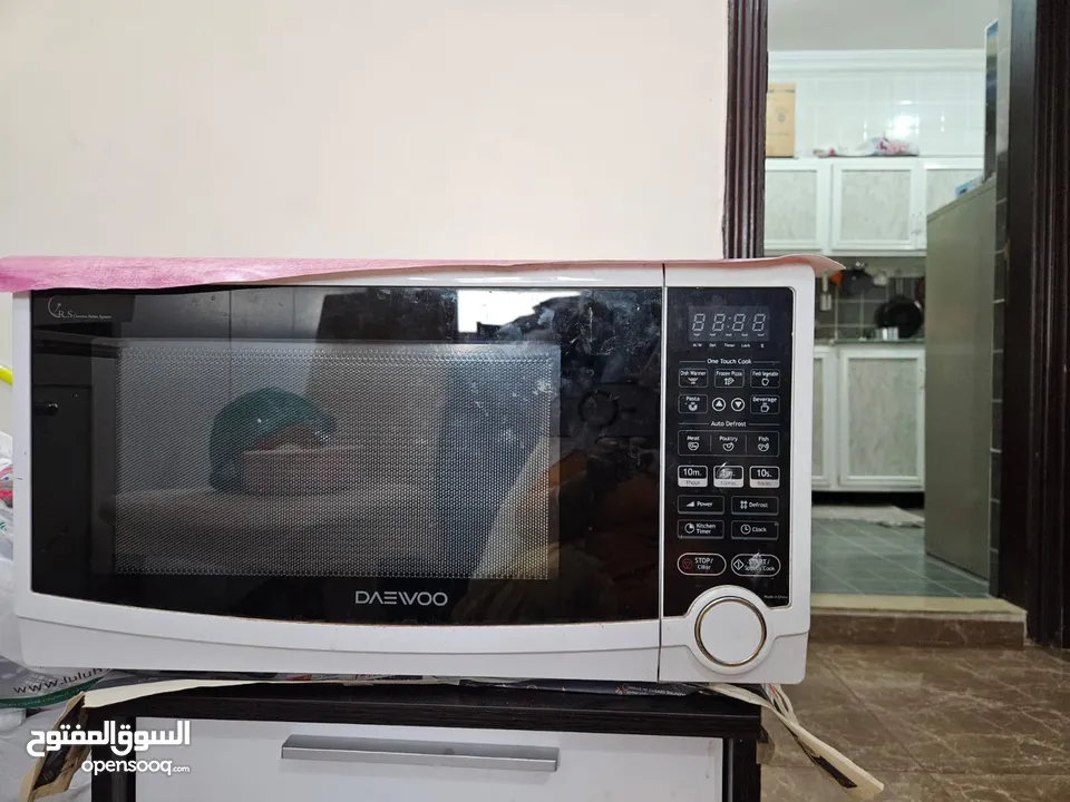 1. 43 inch Wansa TV 2. Life Gear Exercise Machine  3. Daewoo Microwave