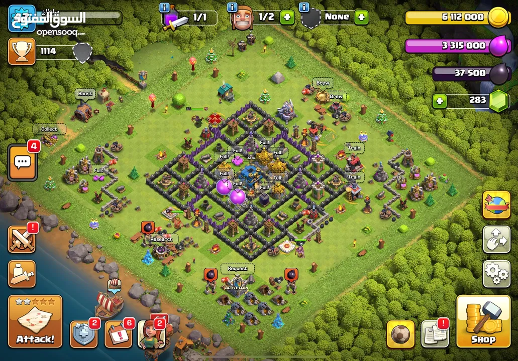 Clash of clans hall 13 2016 account