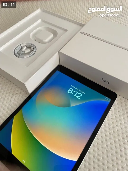 Apple iPad 9 جديد بلكرتونة كفاله من الشركه