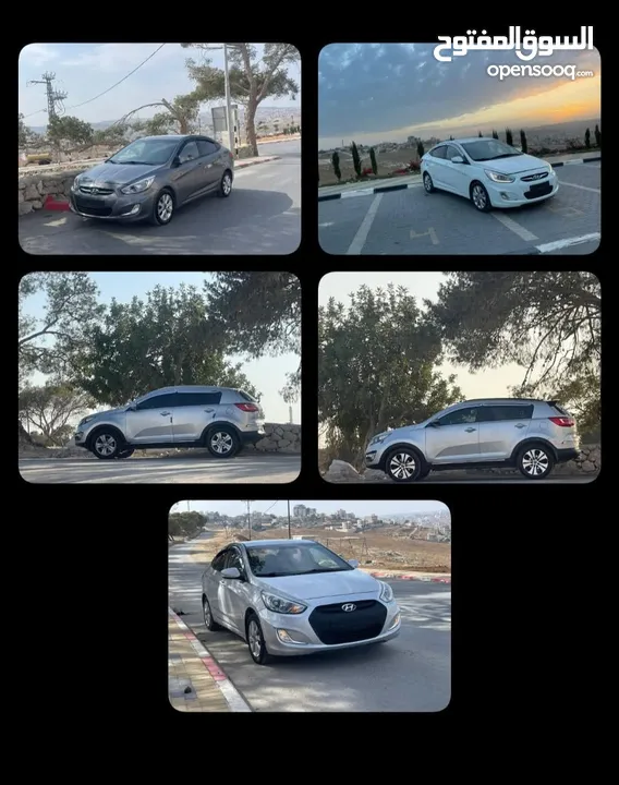 متوفر للبيع سيارات هونداي اكسنت ديزل وبنزين وجبات سبورتاج سيارات نخب ما شاء الله