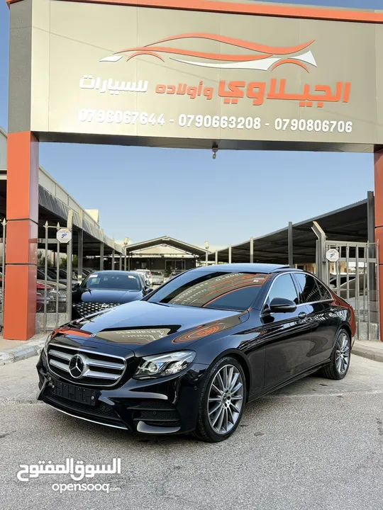مرسيدس E350 2020 AMG فحص كامل ممشى قليل فل اضافات اعلى صنف لون اسود غرفة كاميل