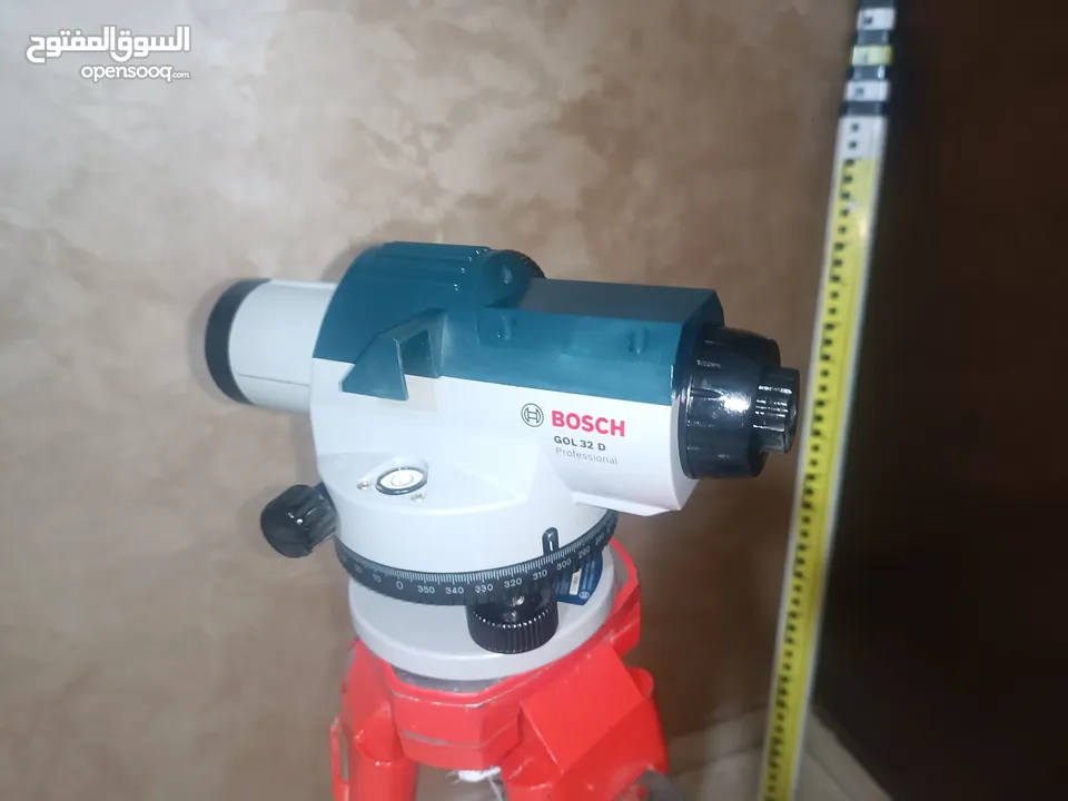ميزان قامه بوش مع حامل ثلاثى مع مسطره 5 متر صيني BOSCH GOL 32D + BT160 + GR500  ...... .............