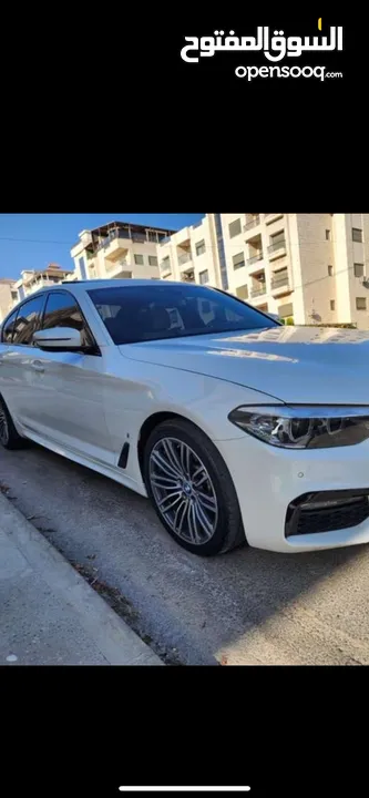 بي ام دبليو موديل 530e موديل 2019 كيت M لون ابيض فل كامل فحص كامل