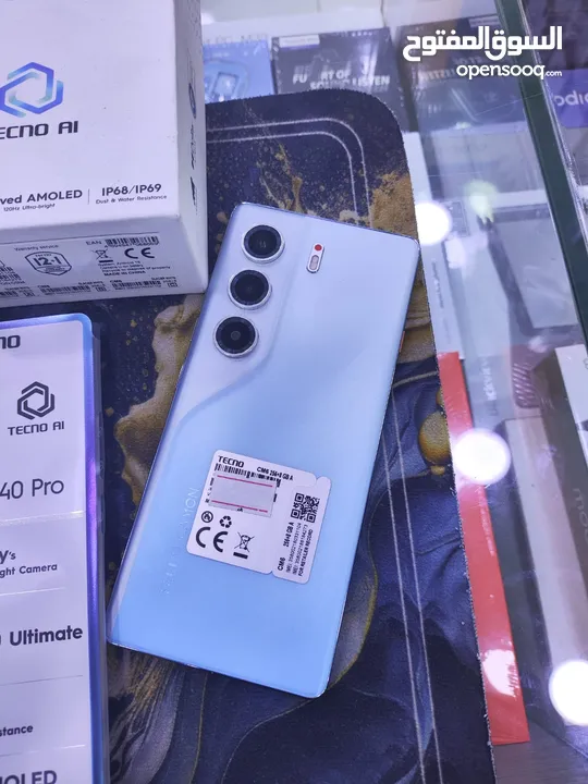 مستعمل CAMON 40 PRO  كسر زيرو جيجا 256 رام 16 معه كامل اغراضو الاصلسة متوفر توصيل