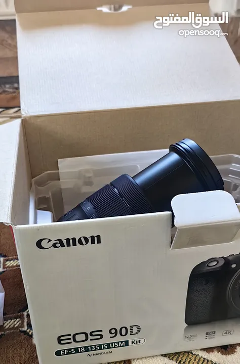 عدسة  CANON الشاملة 18 135 nano usm  مع stbilizer جديدة  وبسعر مناسب