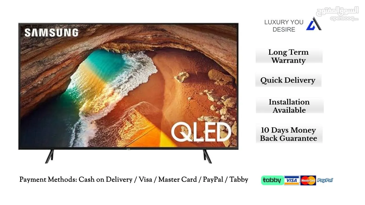 Samsung Flat 75" QLED 4K Ultra HD With HDR Smart TV - Q60R