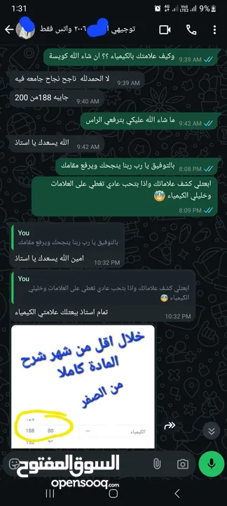 كيمياء تقوية توجيهي وتاسيس 2008 . مركز العزام