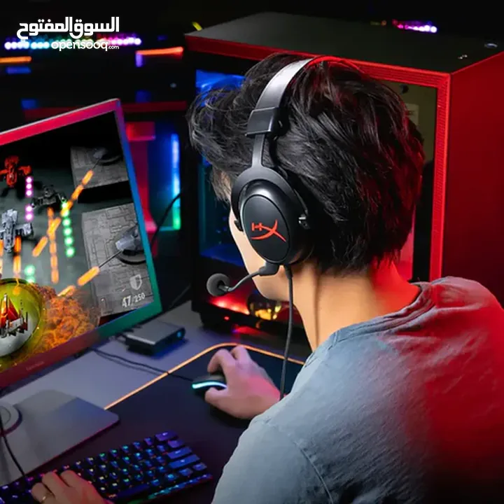 HyperX Cloud II - سماعة الألعاب  أحمر