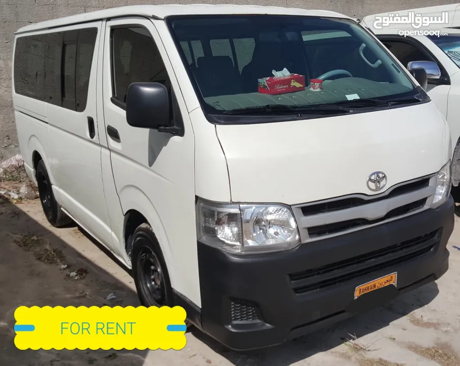 TOYOTA HIACE FOR RENT ON MONRHLY AND YEARLY BASIS
