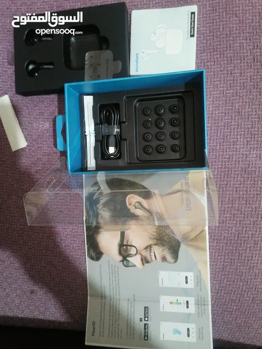 سماعه نوع انكر الماركه العالميه بالضمان سنه Anker air pods with warranty