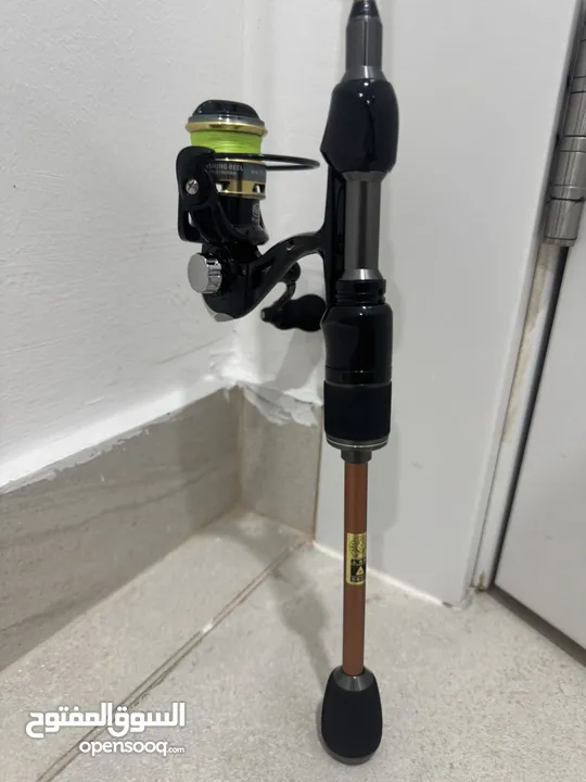 Carbon Jigging fishing rod with reel and line